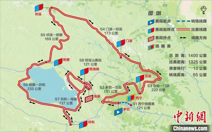 7月5日开幕的环大美青海国际公路自行车赛，总赛